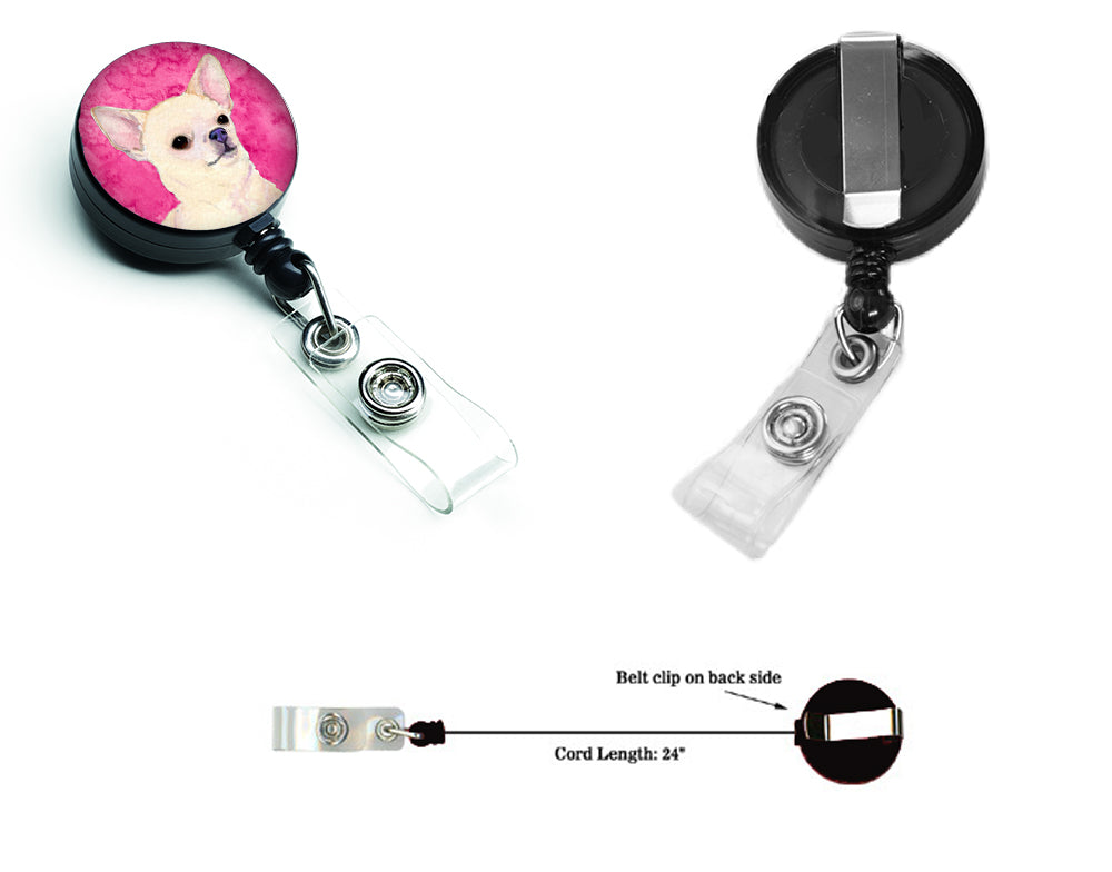 Chihuahua  Retractable Badge Reel or ID Holder with Clip SS4748