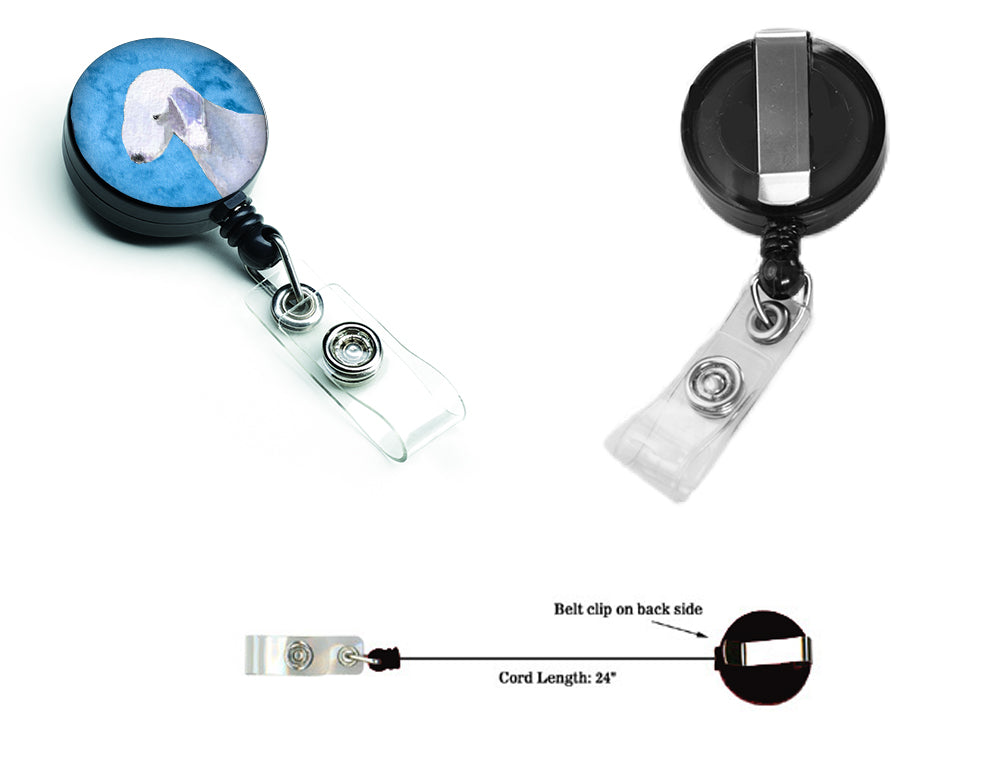 Bedlington Terrier  Retractable Badge Reel or ID Holder with Clip SS4759.