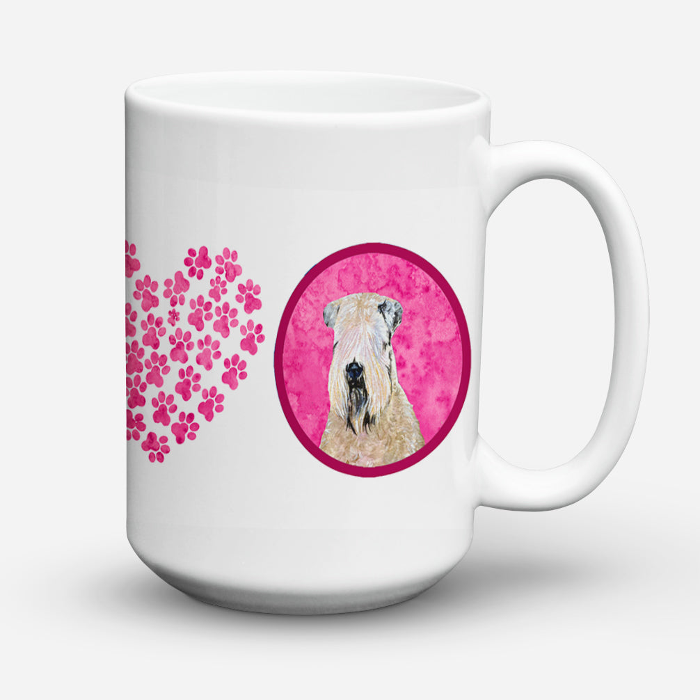 Wheaten Terrier Soft Coated Dishwasher Safe Microwavable Ceramic Coffee Mug 15 ounce SS4769