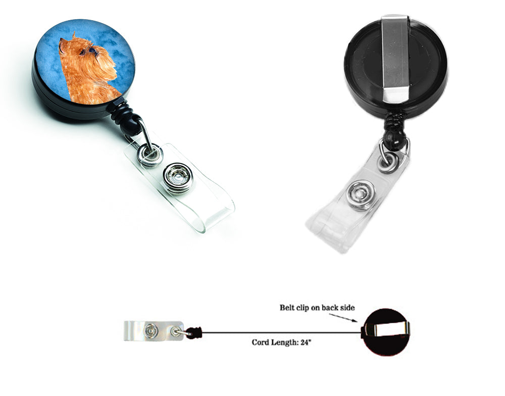 Brussels Griffon  Retractable Badge Reel or ID Holder with Clip SS4770.