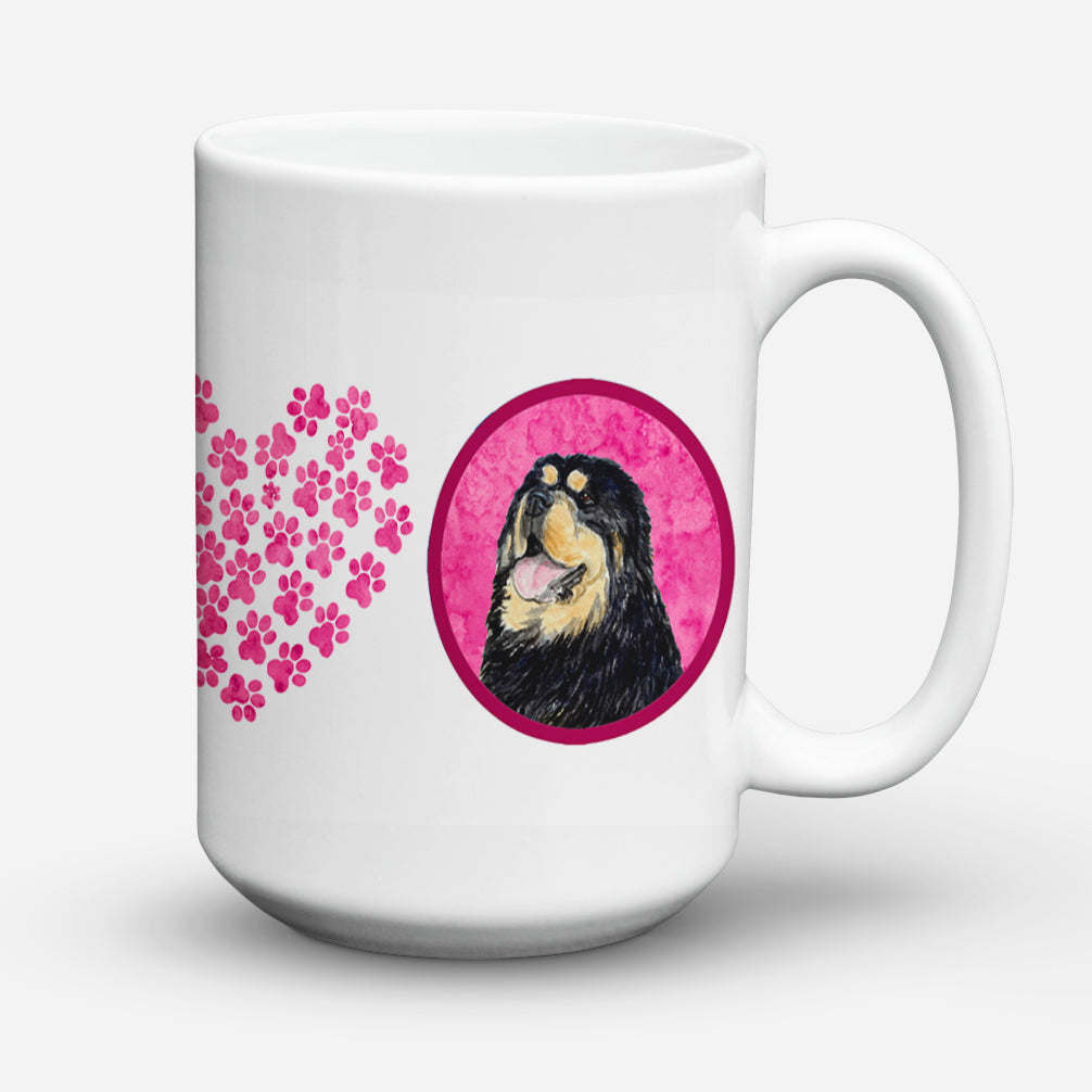 Tibetan Mastiff  Dishwasher Safe Microwavable Ceramic Coffee Mug 15 ounce SS4788