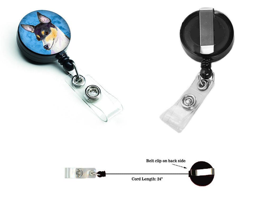 Chihuahua  Retractable Badge Reel or ID Holder with Clip SS4794