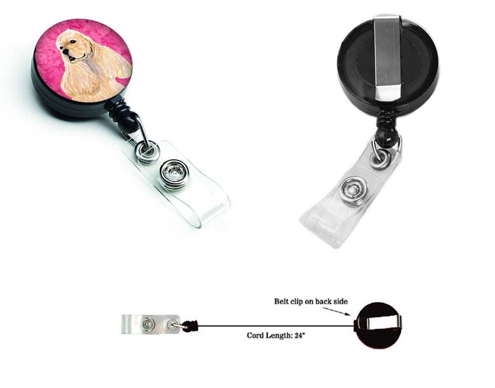 Cocker Spaniel  Retractable Badge Reel or ID Holder with Clip SS4798.