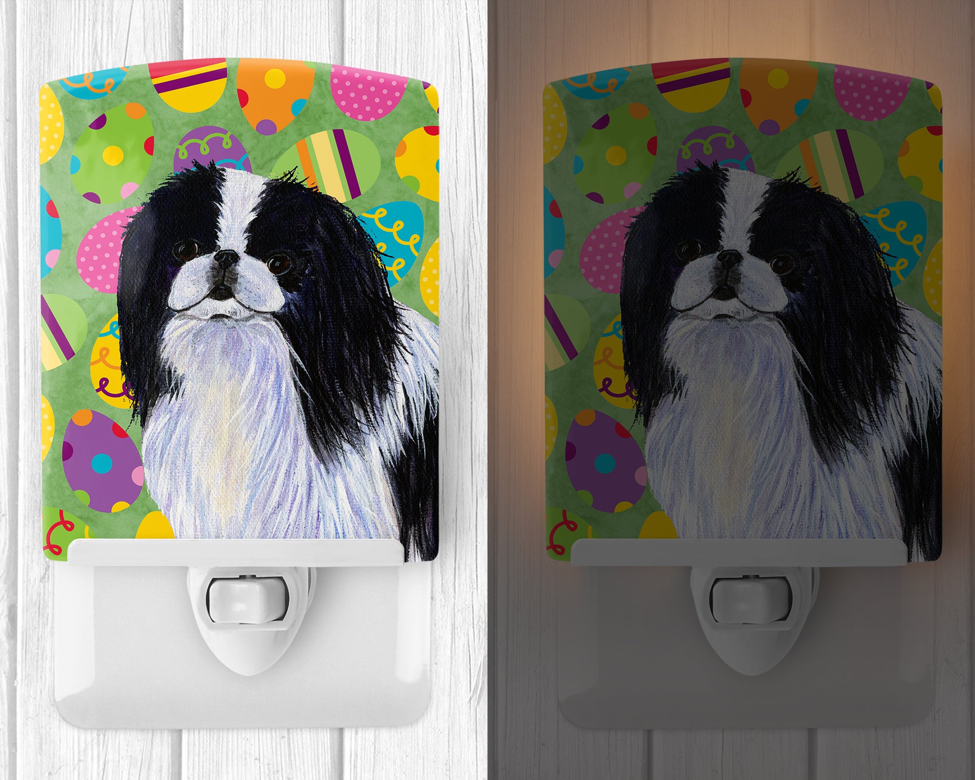 Japanese Chin Easter Eggtravaganza Ceramic Night Light SS4812CNL - the-store.com