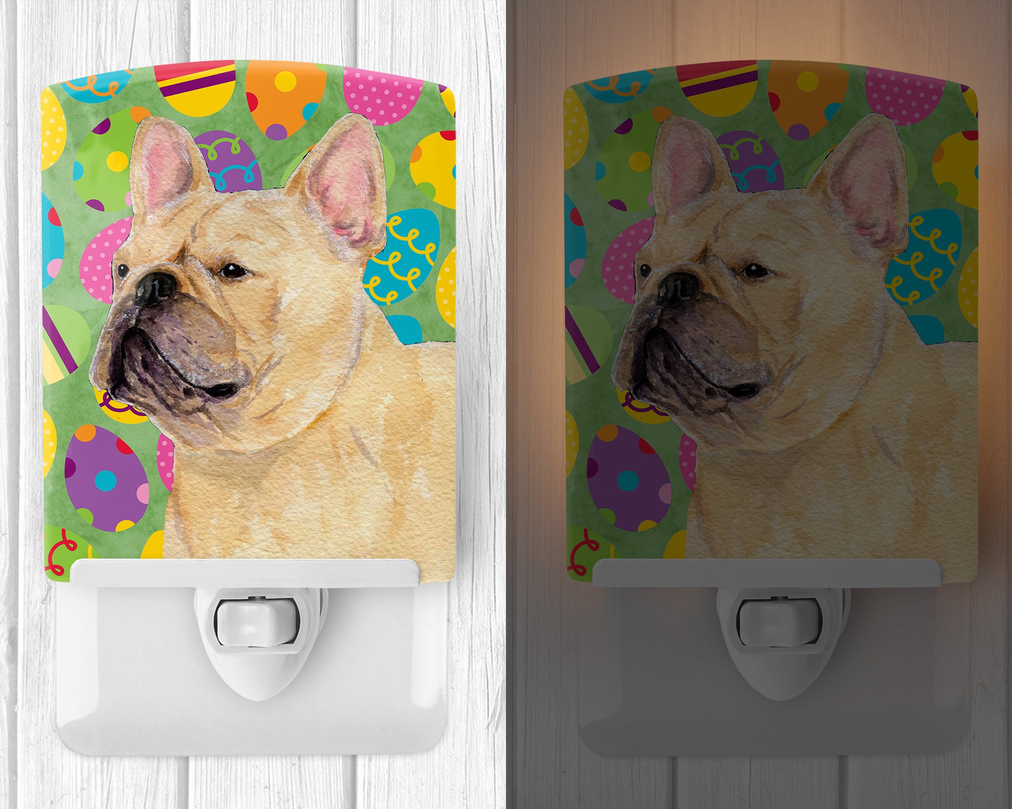 French Bulldog Easter Eggtravaganza Ceramic Night Light SS4830CNL - the-store.com