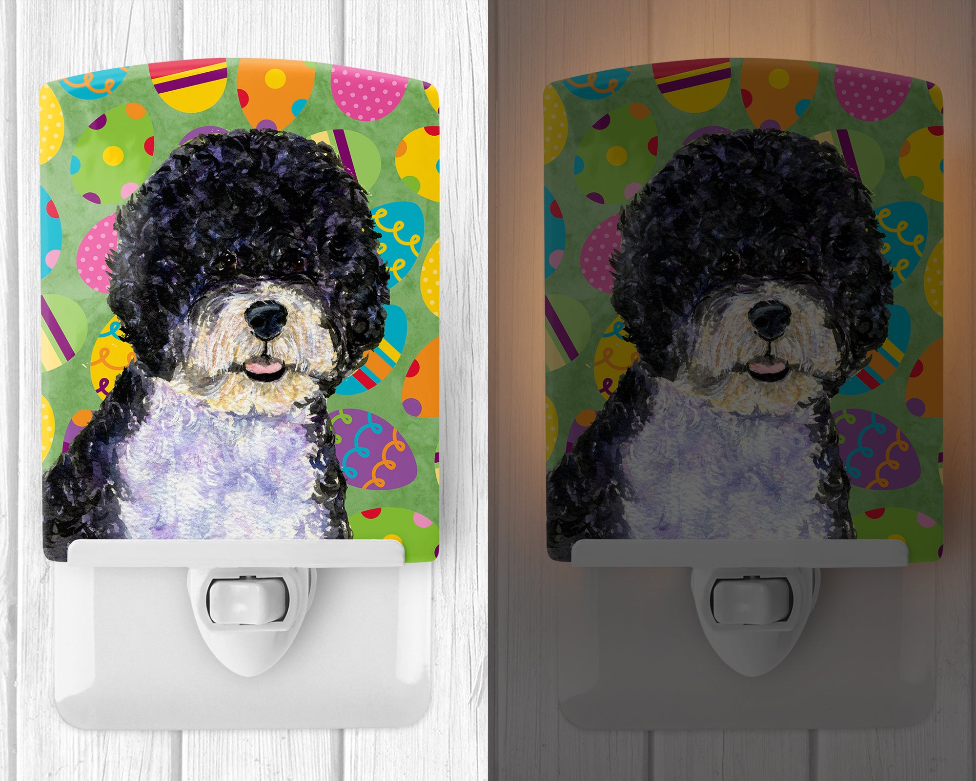 Portuguese Water Dog Easter Eggtravaganza Ceramic Night Light SS4835CNL - the-store.com