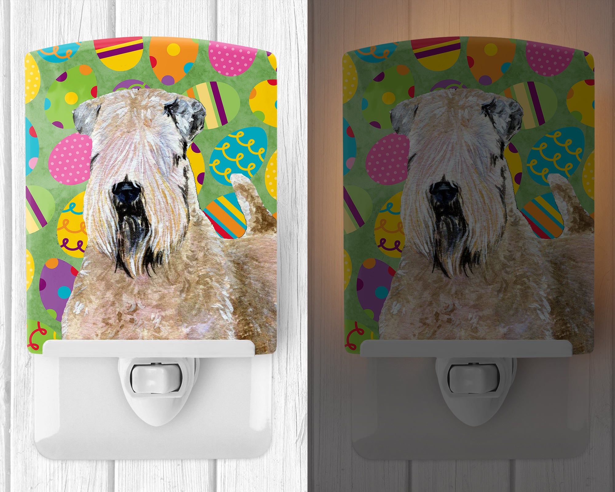 Wheaten Terrier Soft Coated Easter Eggtravaganza Ceramic Night Light SS4838CNL - the-store.com
