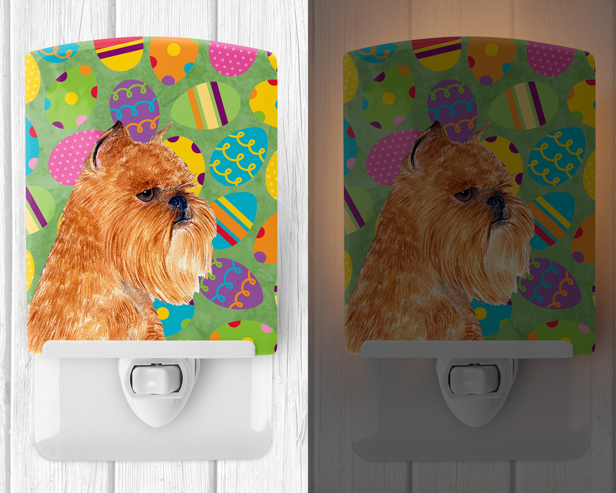 Brussels Griffon Easter Eggtravaganza Ceramic Night Light SS4839CNL - the-store.com