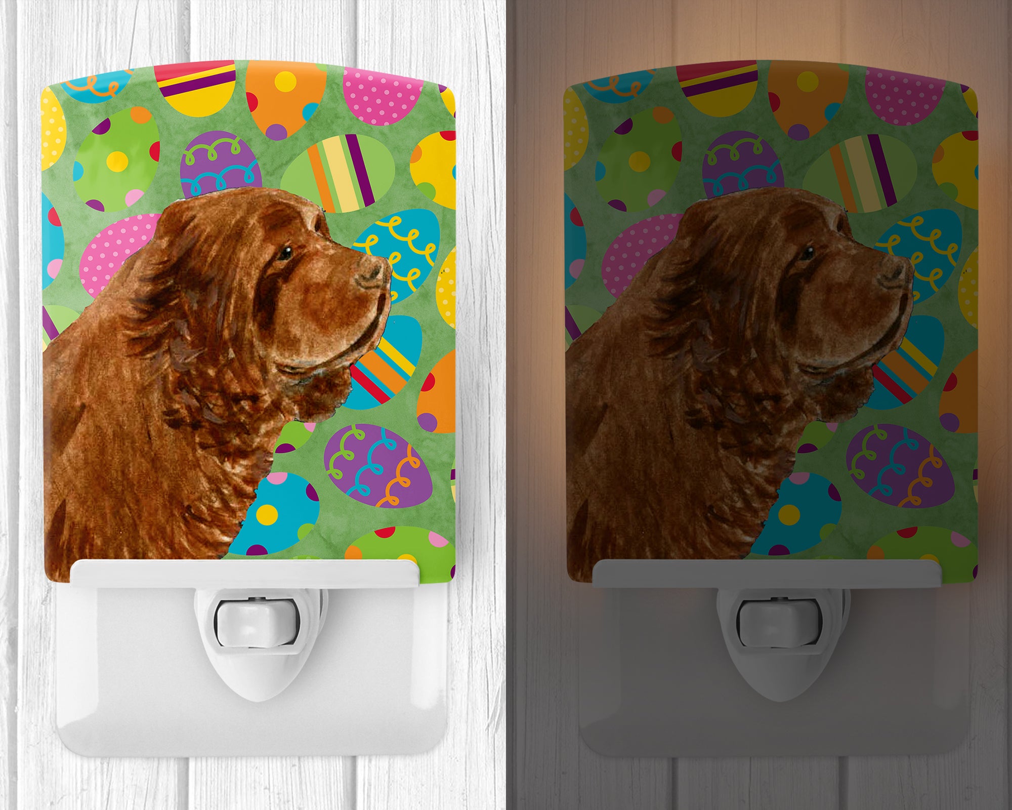 Sussex Spaniel Easter Eggtravaganza Ceramic Night Light SS4855CNL - the-store.com