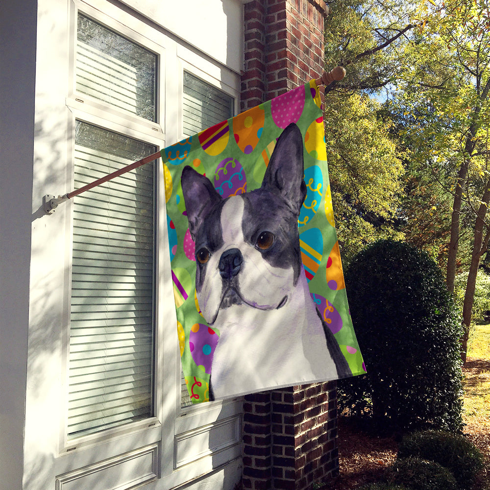 Boston Terrier Easter Eggtravaganza Flag Canvas House Size