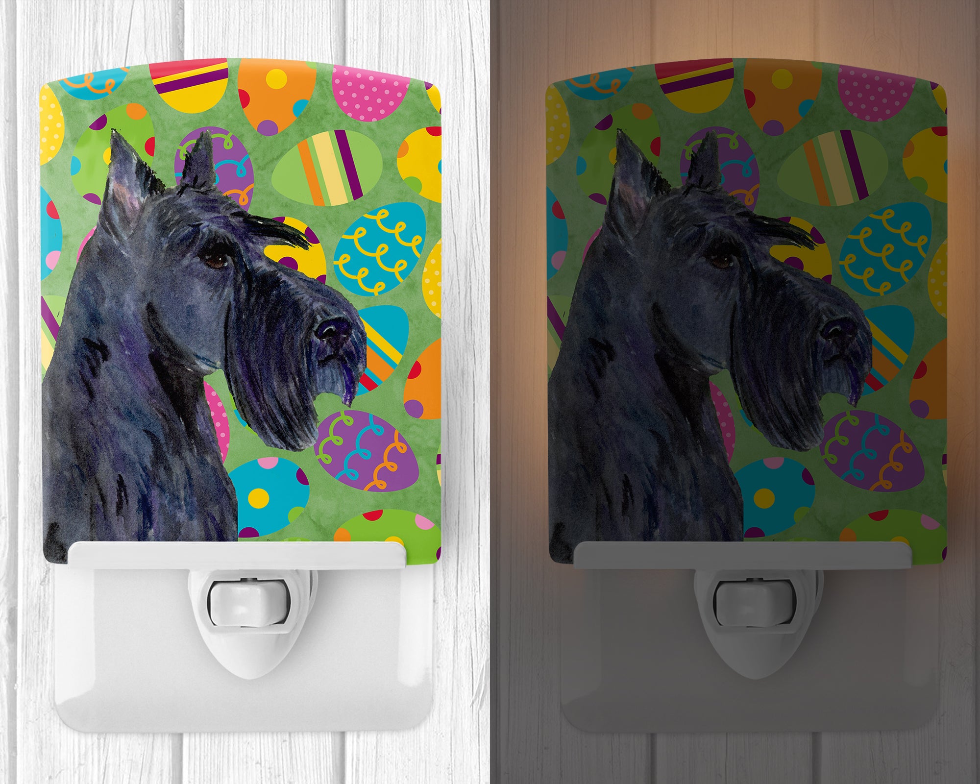 Scottish Terrier Easter Eggtravaganza Ceramic Night Light SS4874CNL - the-store.com