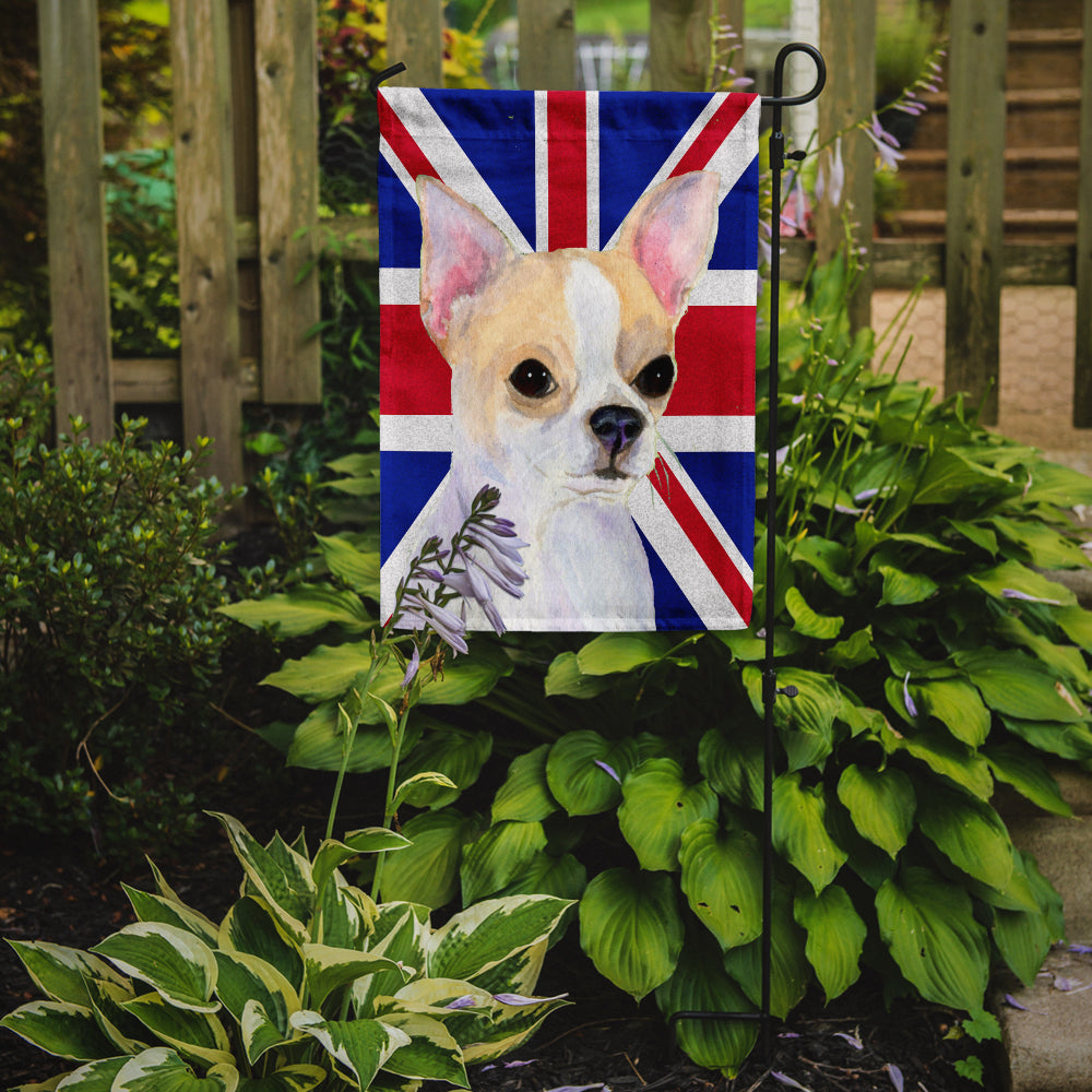 Chihuahua with English Union Jack British Flag Flag Garden Size