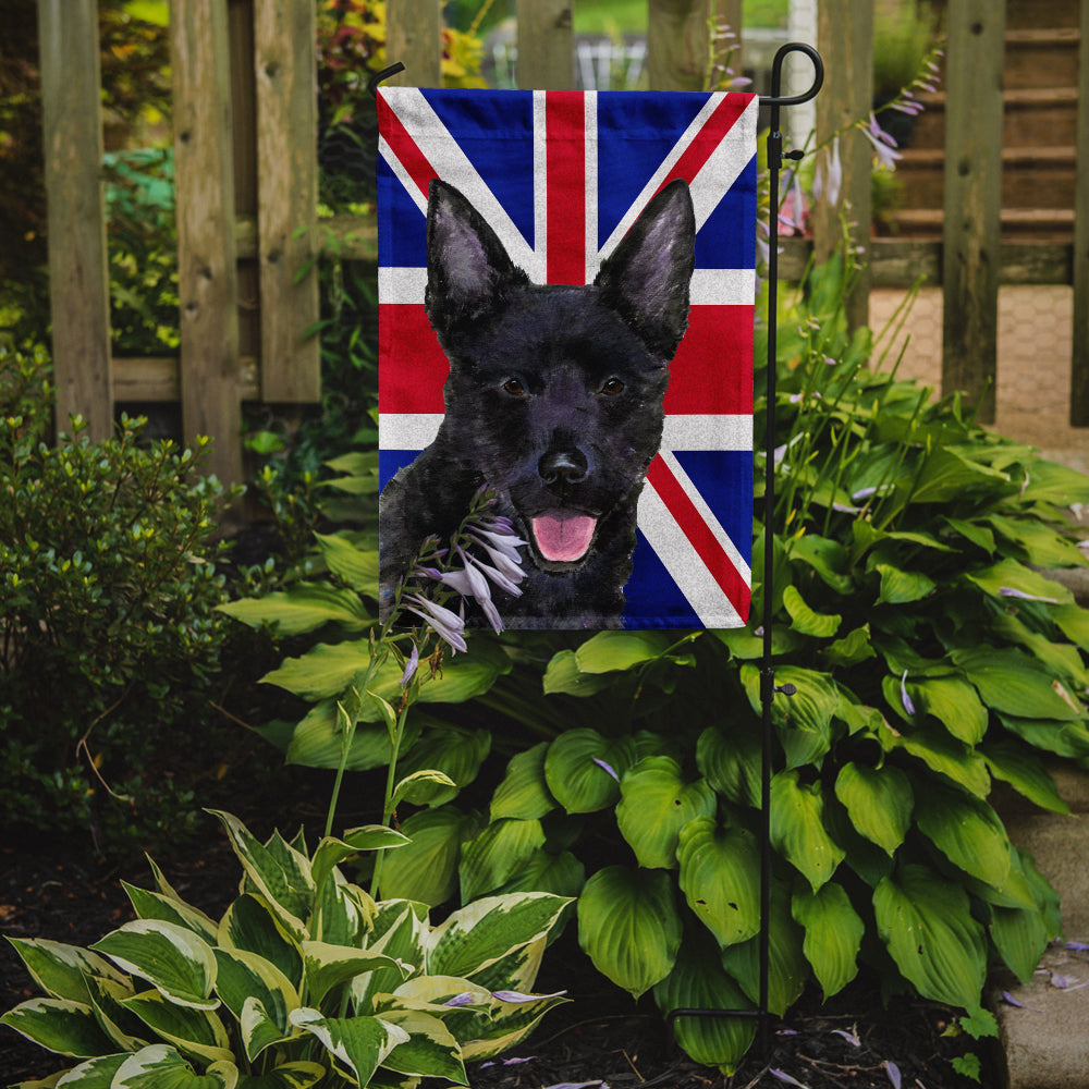 Australian Kelpie with English Union Jack British Flag Flag Garden Size SS4940GF