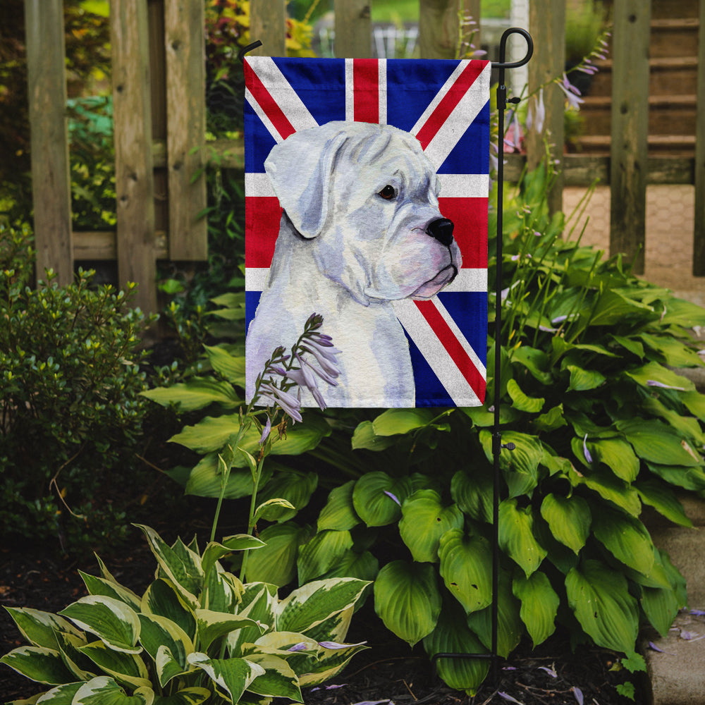 Boxer with English Union Jack British Flag Flag Garden Size SS4951GF