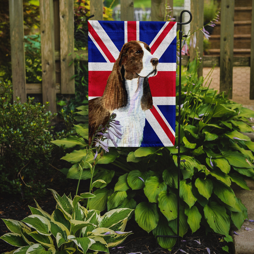 Springer Spaniel with English Union Jack British Flag Flag Garden Size SS4955GF
