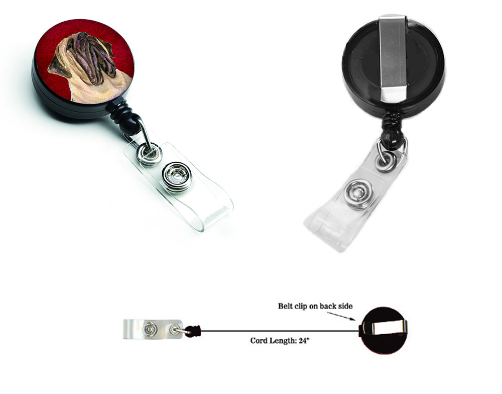 Brazilian Mastiff Fila Brasileiro Retractable Badge Reel or ID Holder with Clip.