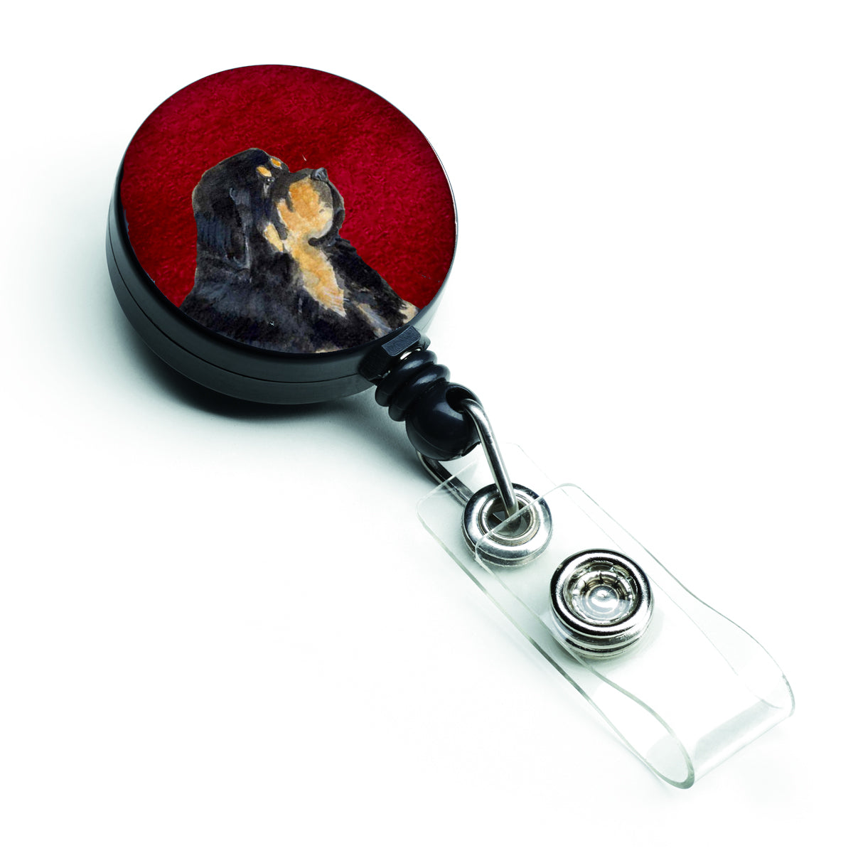 Tibetan Mastiff Retractable Badge Reel or ID Holder with Clip.