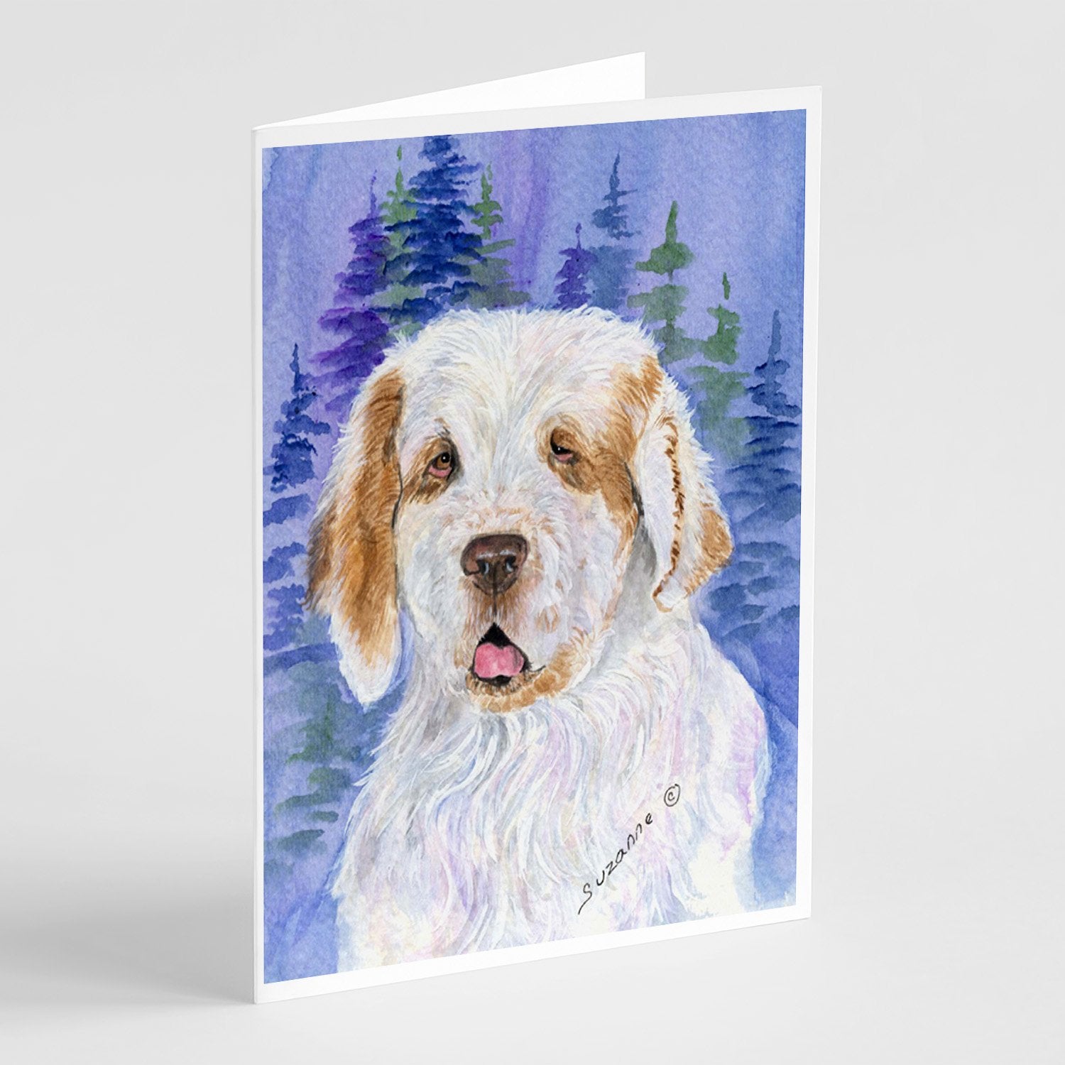 Buy this Clumber Spaniel Greeting Cards and Envelopes Pack of 8