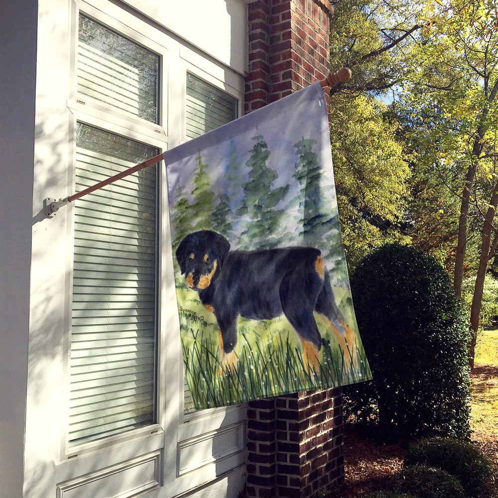 Rottweiler Flag Canvas House Size