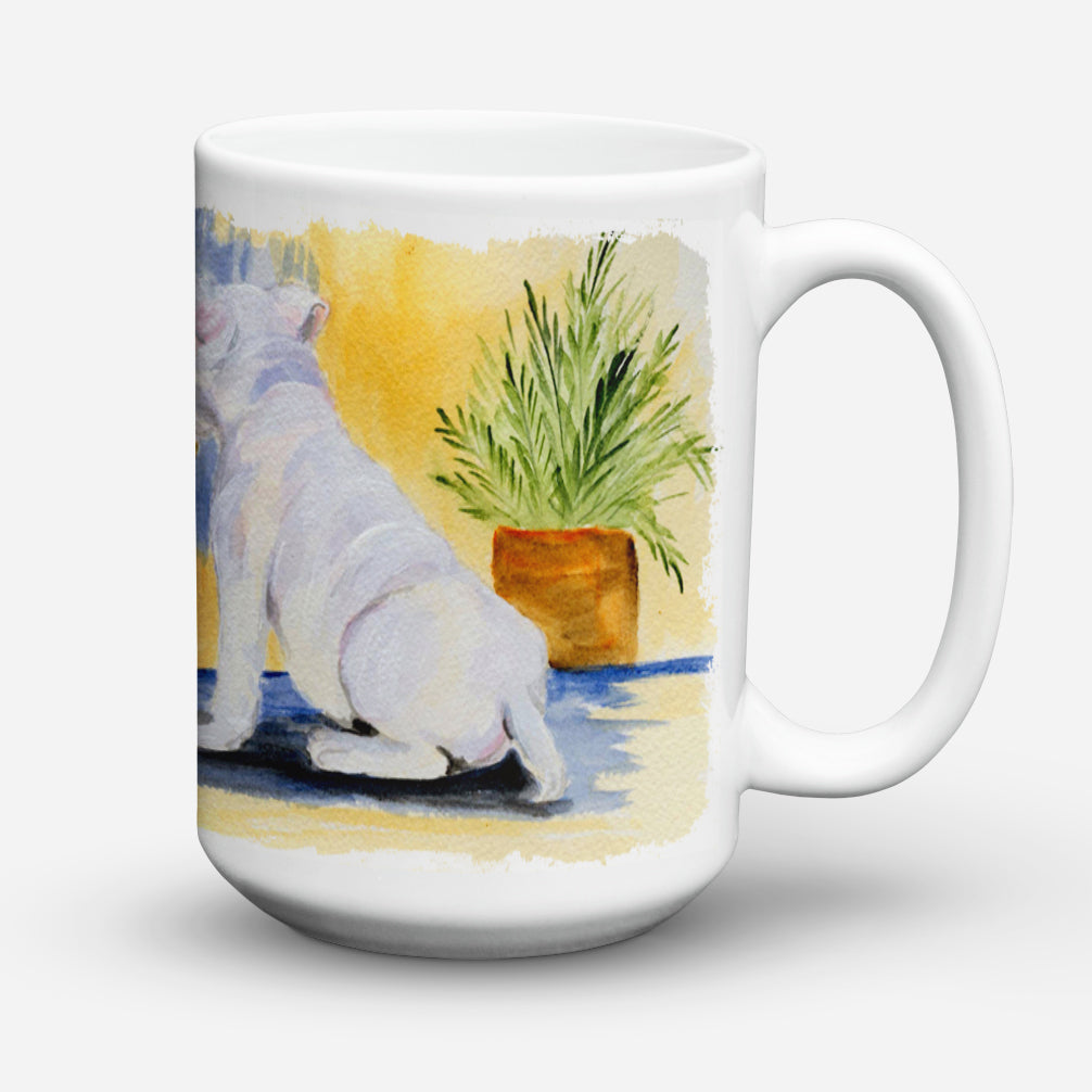 Bull Terrier Dishwasher Safe Microwavable Ceramic Coffee Mug 15 ounce SS8135CM15