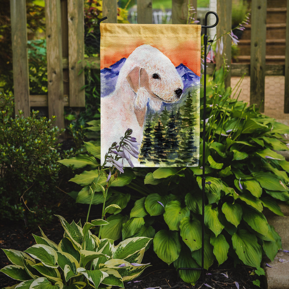 Bedlington Terrier Flag Garden Size.