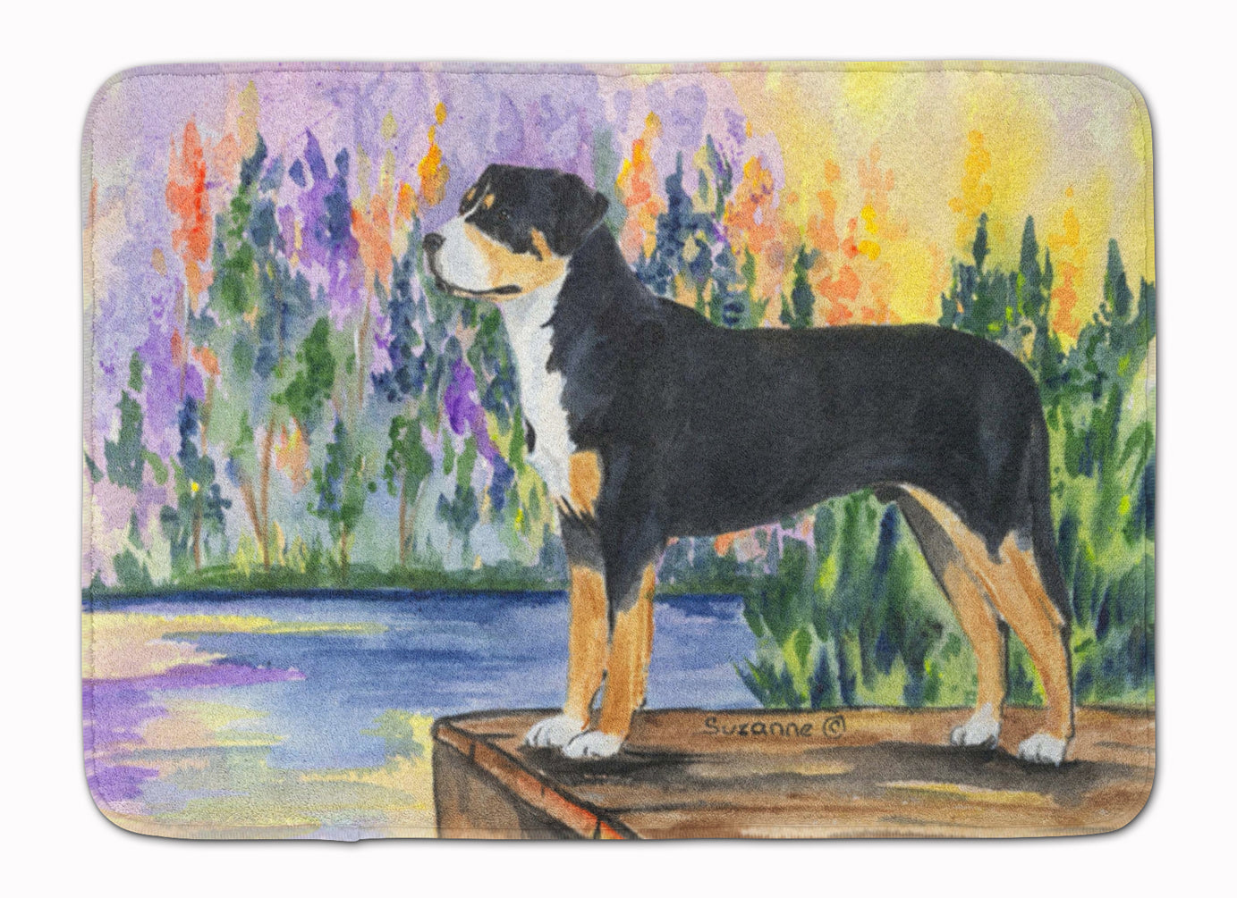 Greater Swiss Mountain Dog Machine Washable Memory Foam Mat SS8160RUG - the-store.com
