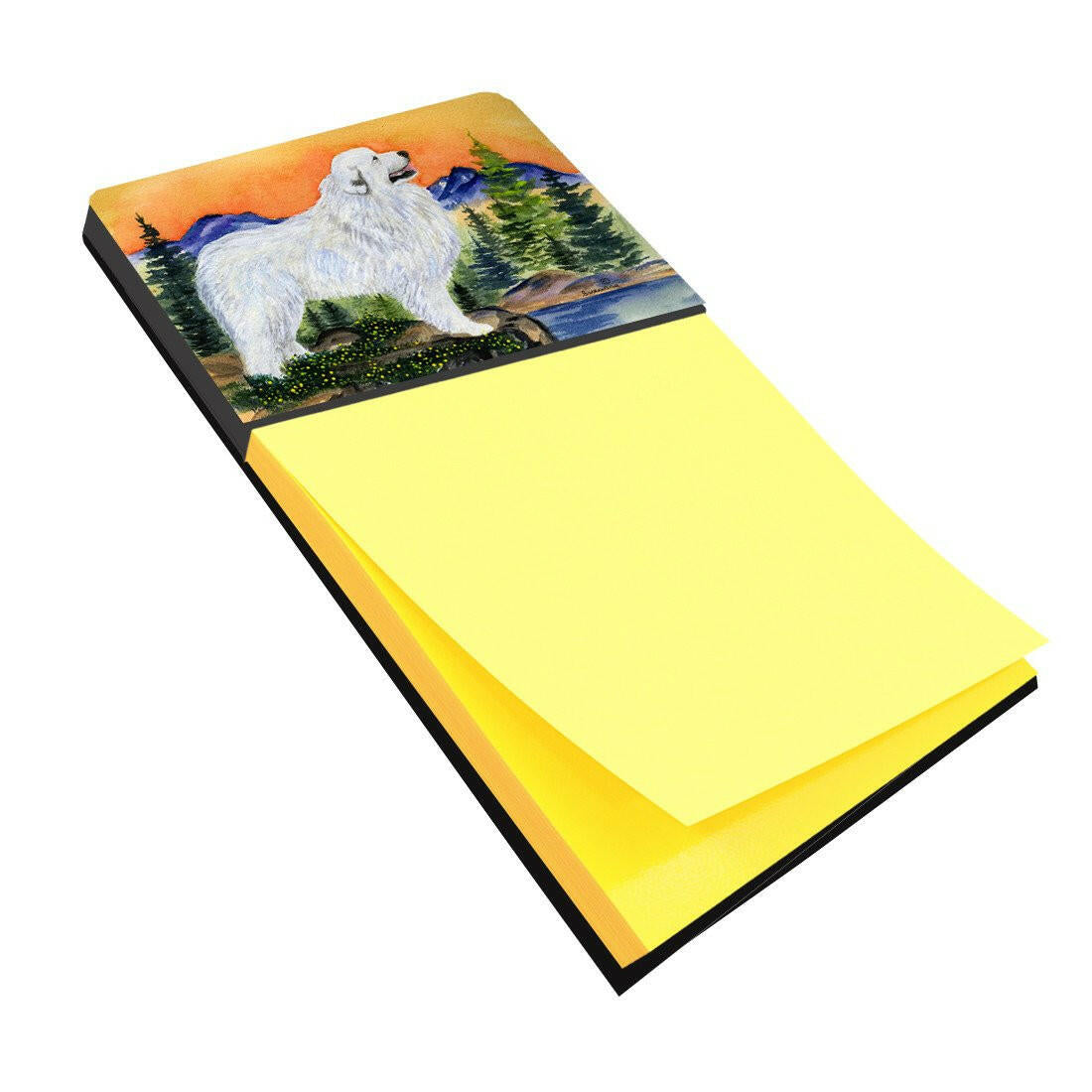 Great Pyrenees Refiillable Sticky Note Holder or Postit Note Dispenser SS8183SN by Caroline's Treasures