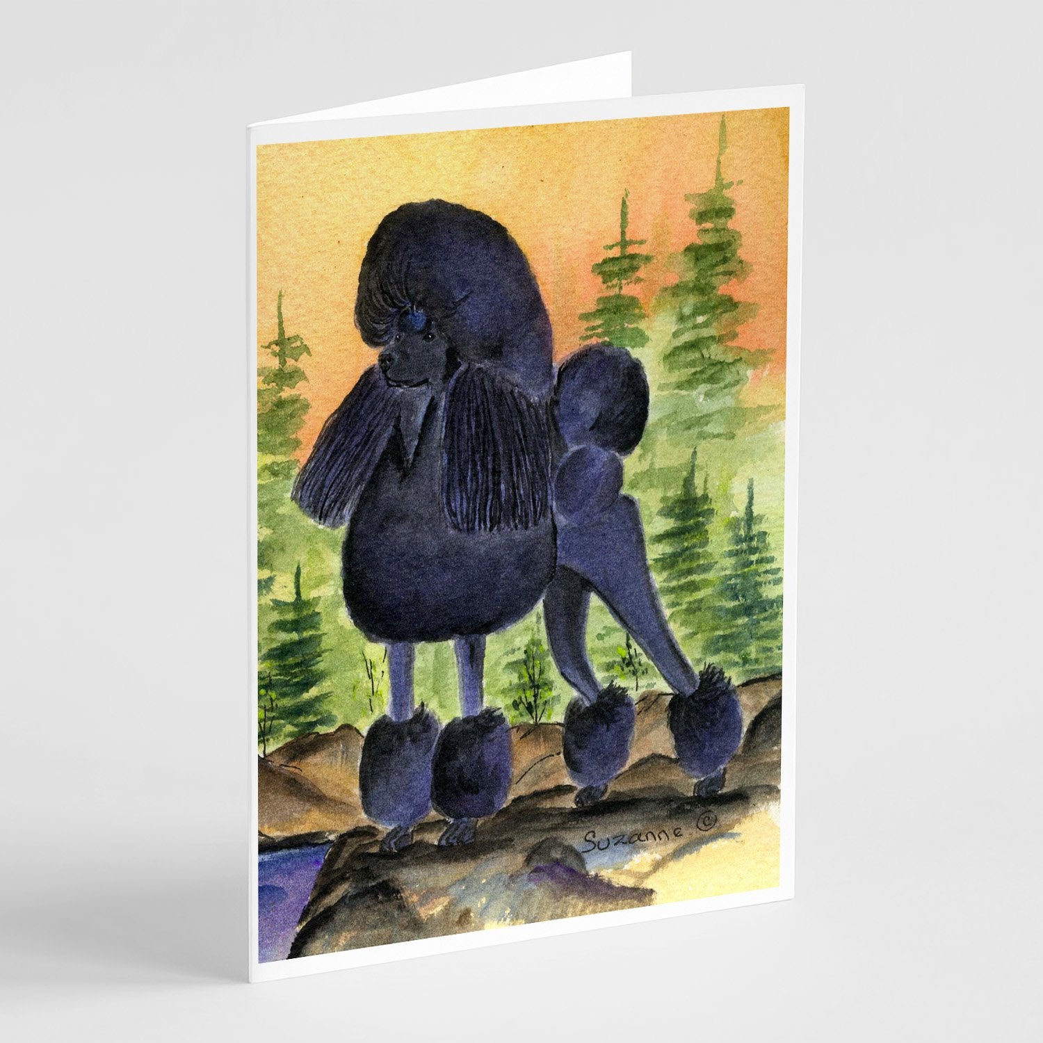 Buy this Poodle Greeting Cards and Envelopes Pack of 8