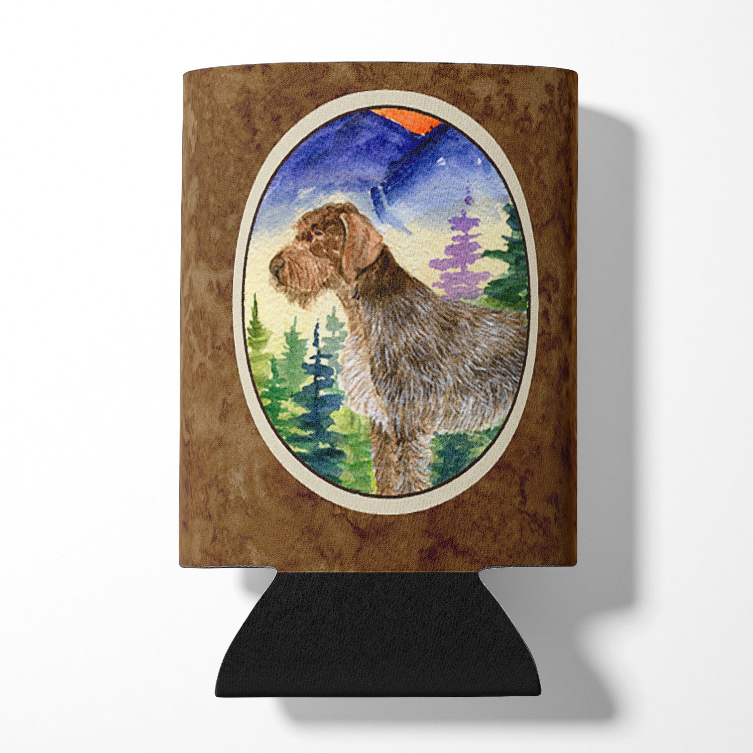 German Wirehaired Pointer Can or Bottle Beverage Insulator Hugger.