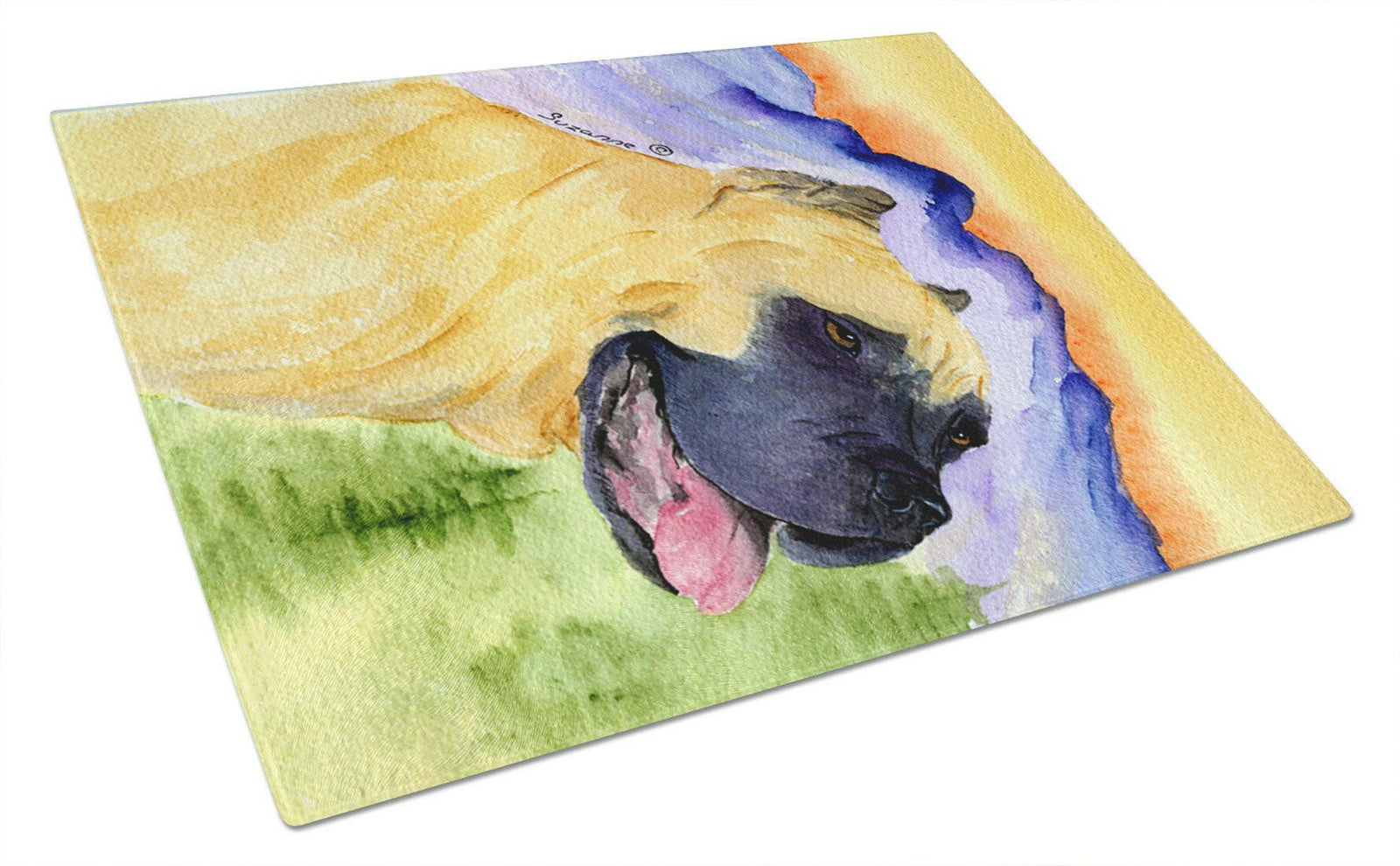 Cane Corso Glass Cutting Board Large by Caroline's Treasures
