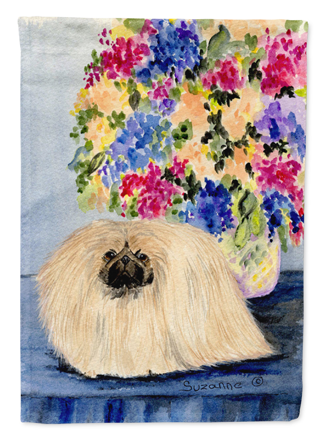 Pekingese Flag Garden Size.