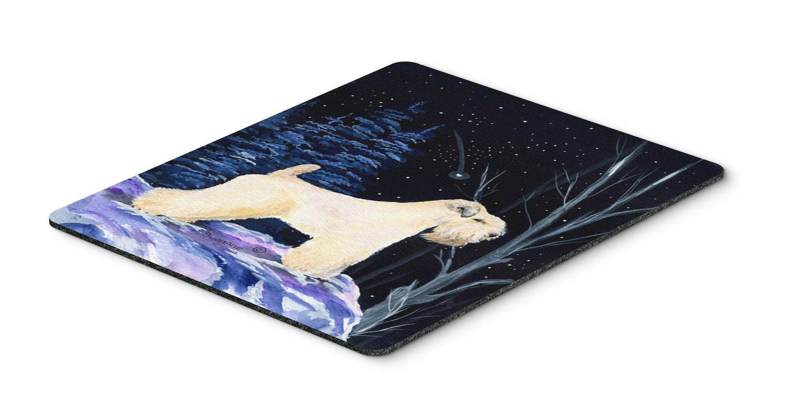 Starry Night Wheaten Terrier Soft Coated Mouse Pad / Hot Pad / Trivet by Caroline's Treasures
