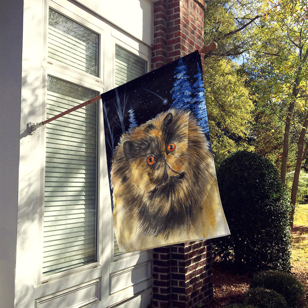 Starry Night Cat - Persian Flag Canvas House Size