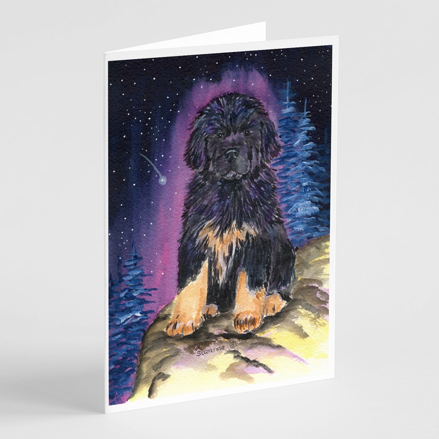 Buy this Starry Night Tibetan Mastiff Greeting Cards and Envelopes Pack of 8