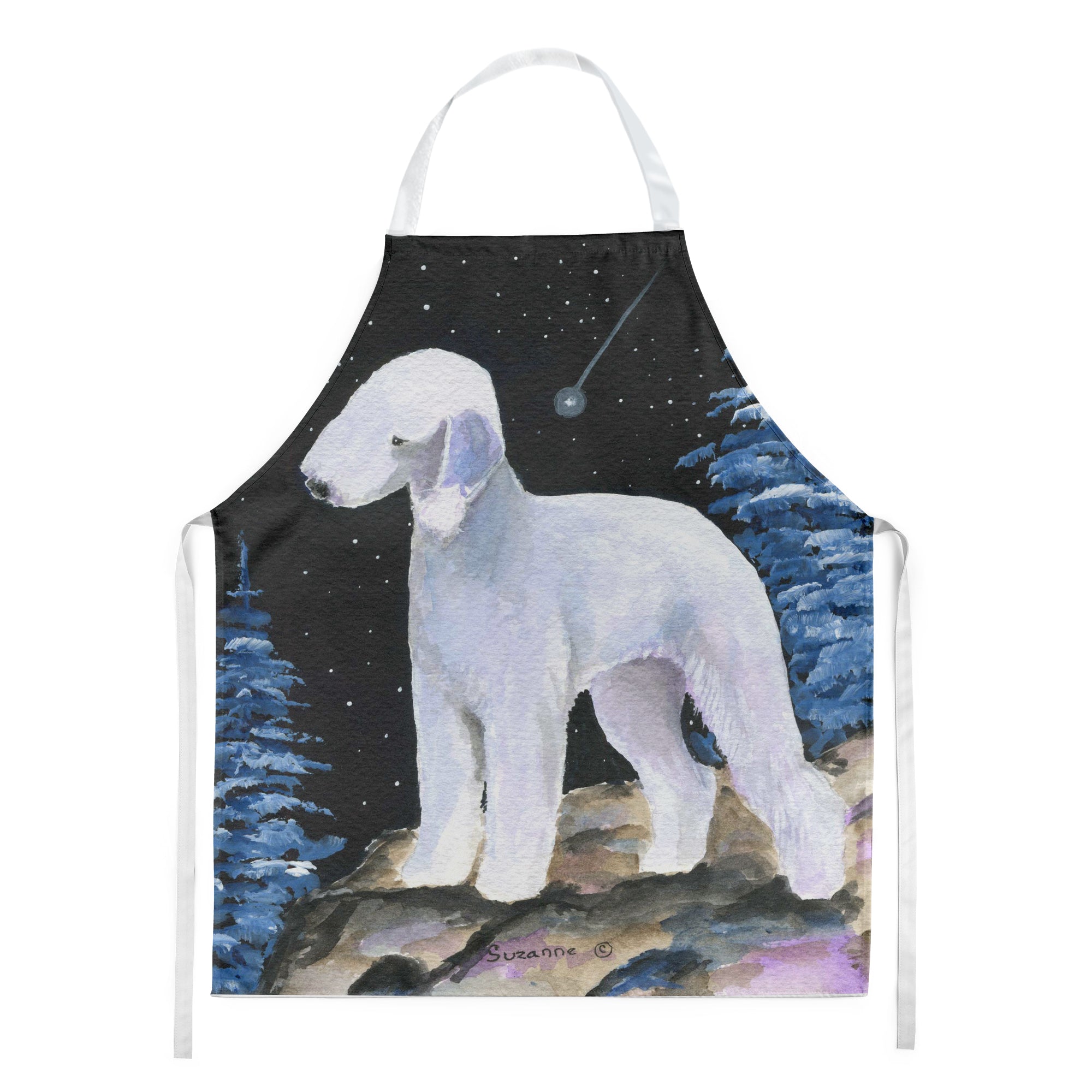 Starry Night Bedlington Terrier Apron - the-store.com