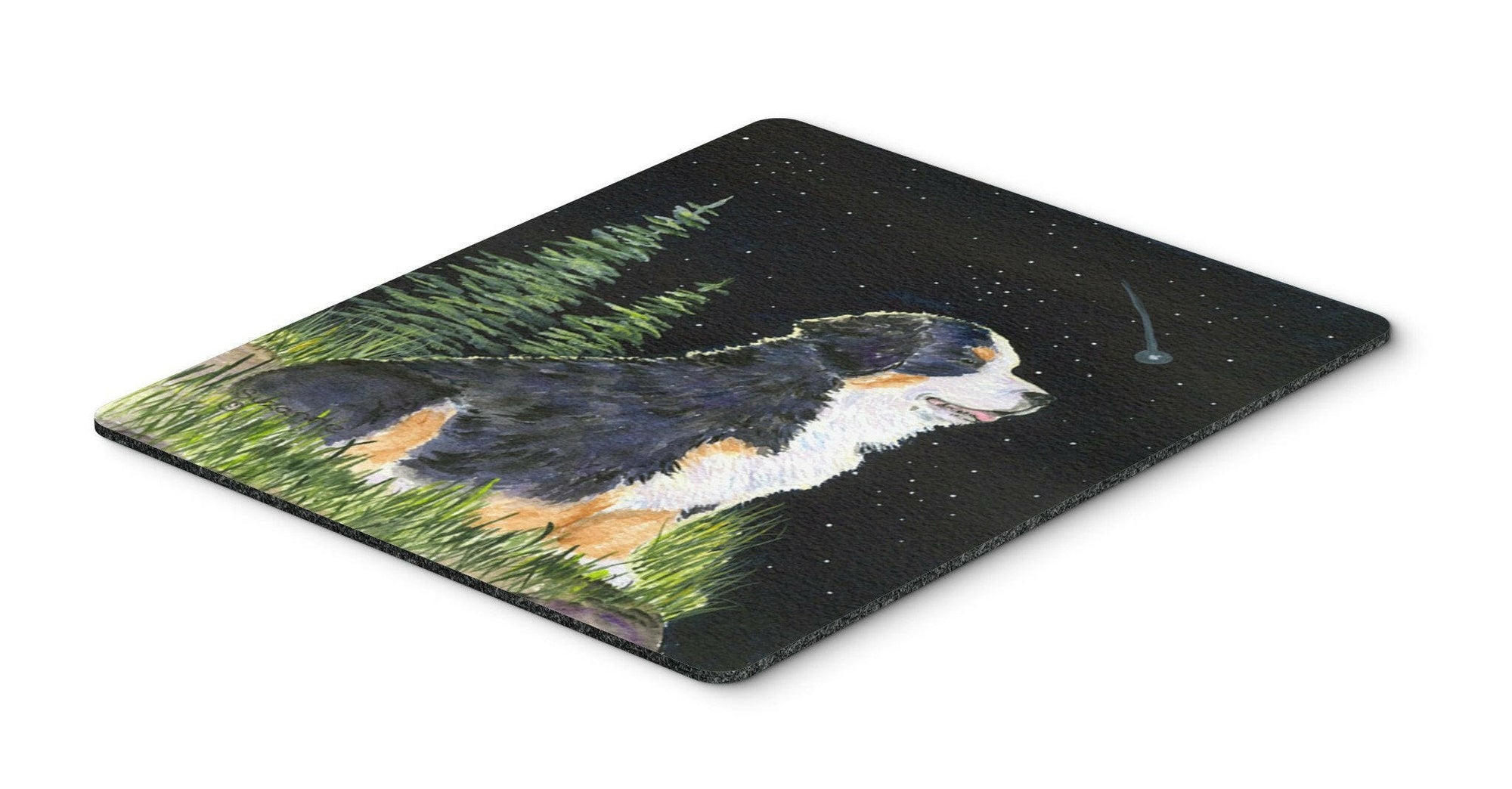 Starry Night Bernese Mountain Dog Mouse Pad / Hot Pad / Trivet by Caroline's Treasures