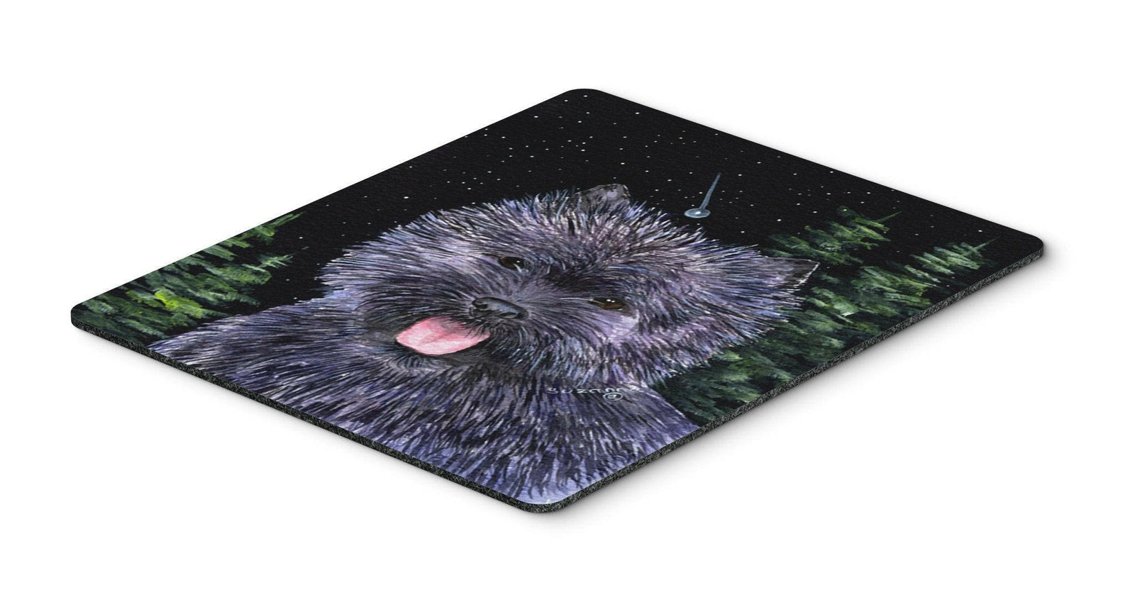 Starry Night Cairn Terrier Mouse Pad / Hot Pad / Trivet by Caroline's Treasures