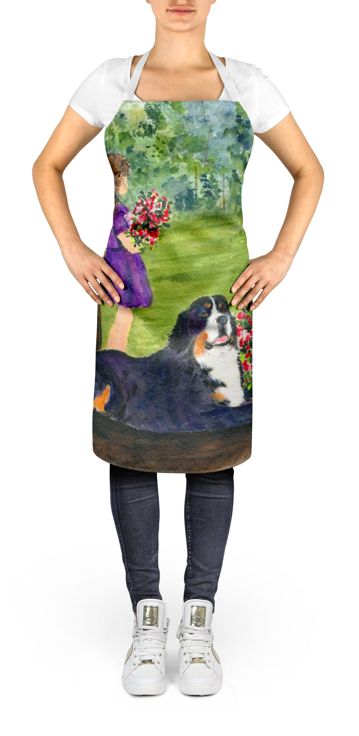 Little Girl with her Bernese Mountain Dog Apron - the-store.com