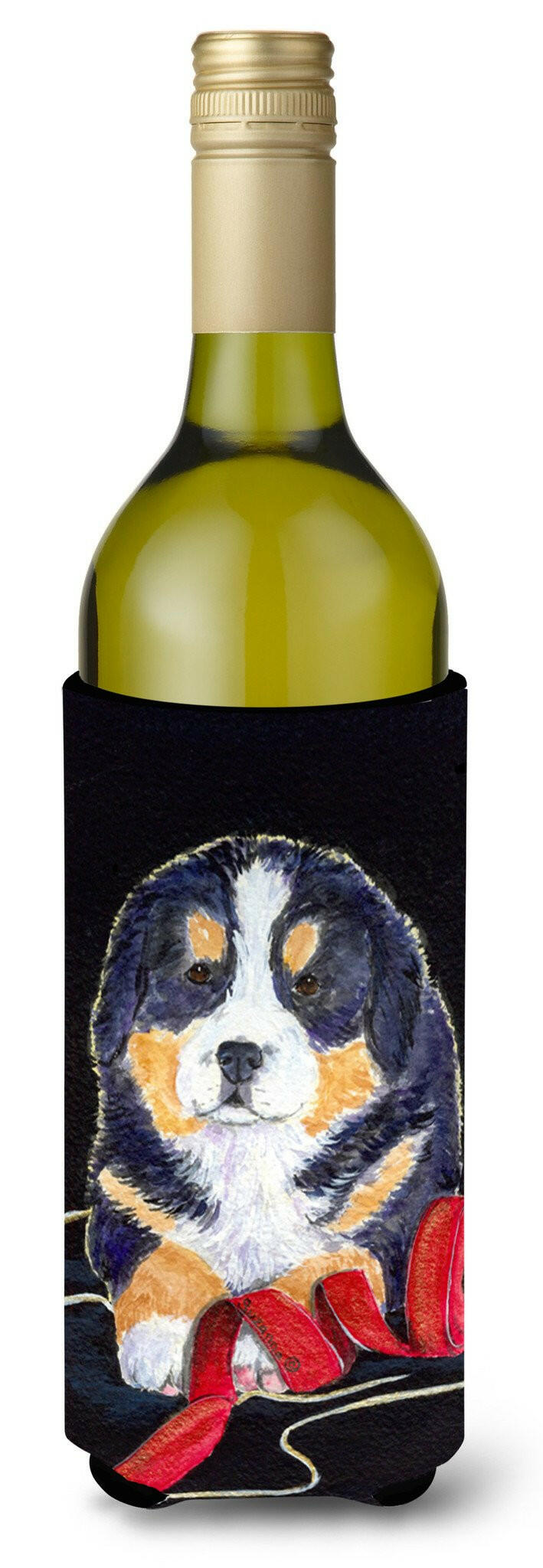Bernese Mountain Dog Wine Bottle Beverage Insulator Beverage Insulator Hugger SS8569LITERK by Caroline's Treasures