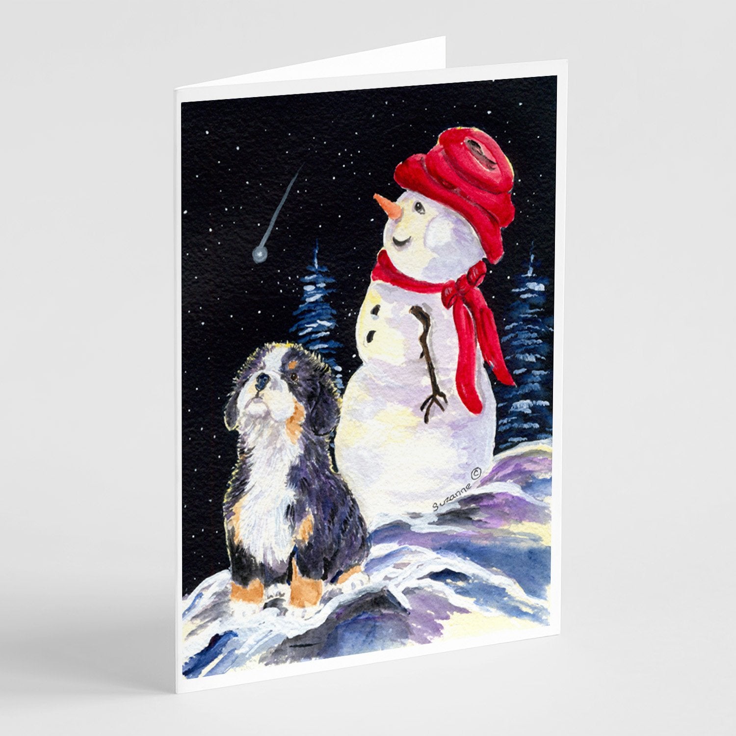 Buy this Bernese Mountain Dog Greeting Cards and Envelopes Pack of 8