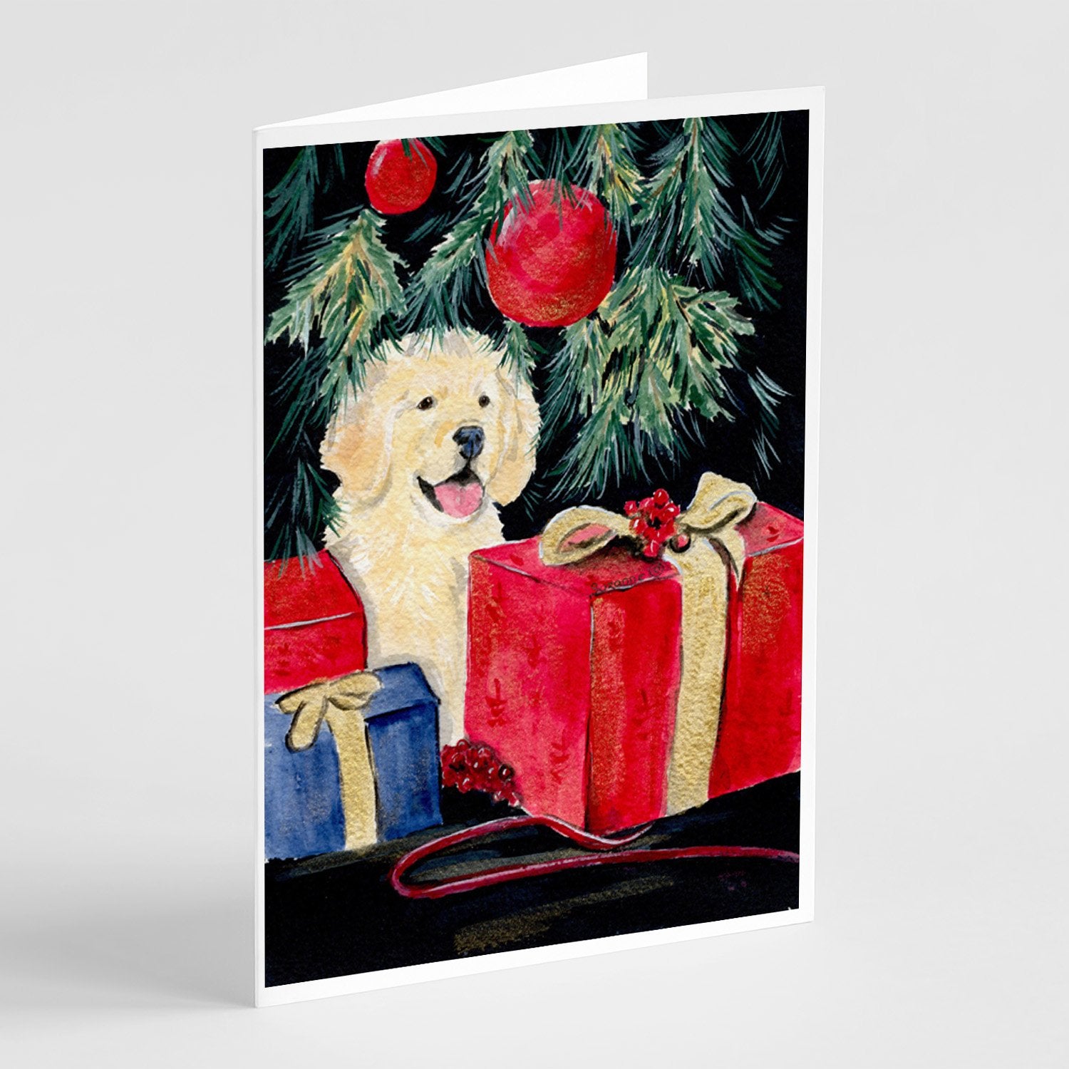 Buy this Golden Retriever Christmas Gift Greeting Cards and Envelopes Pack of 8