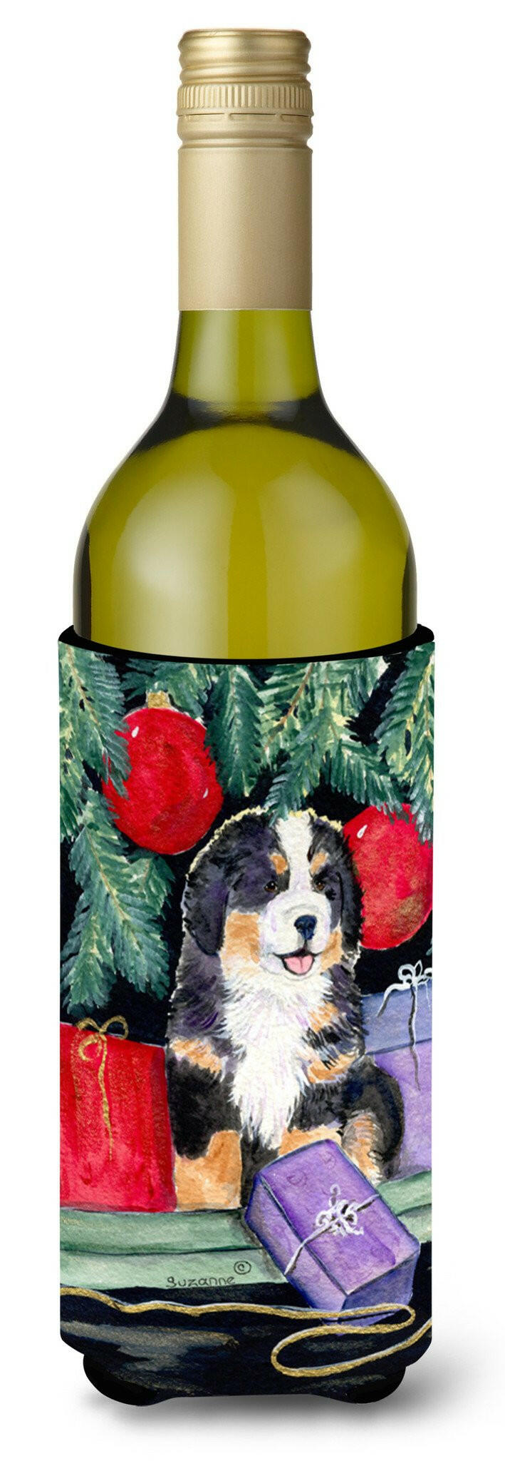 Bernese Mountain Dog Wine Bottle Beverage Insulator Beverage Insulator Hugger SS8583LITERK by Caroline's Treasures