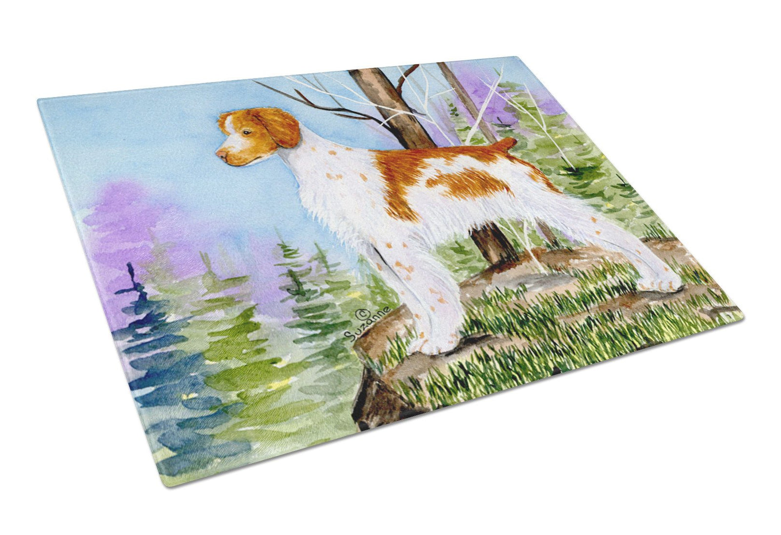 Setter Glass Cutting Board Large by Caroline's Treasures