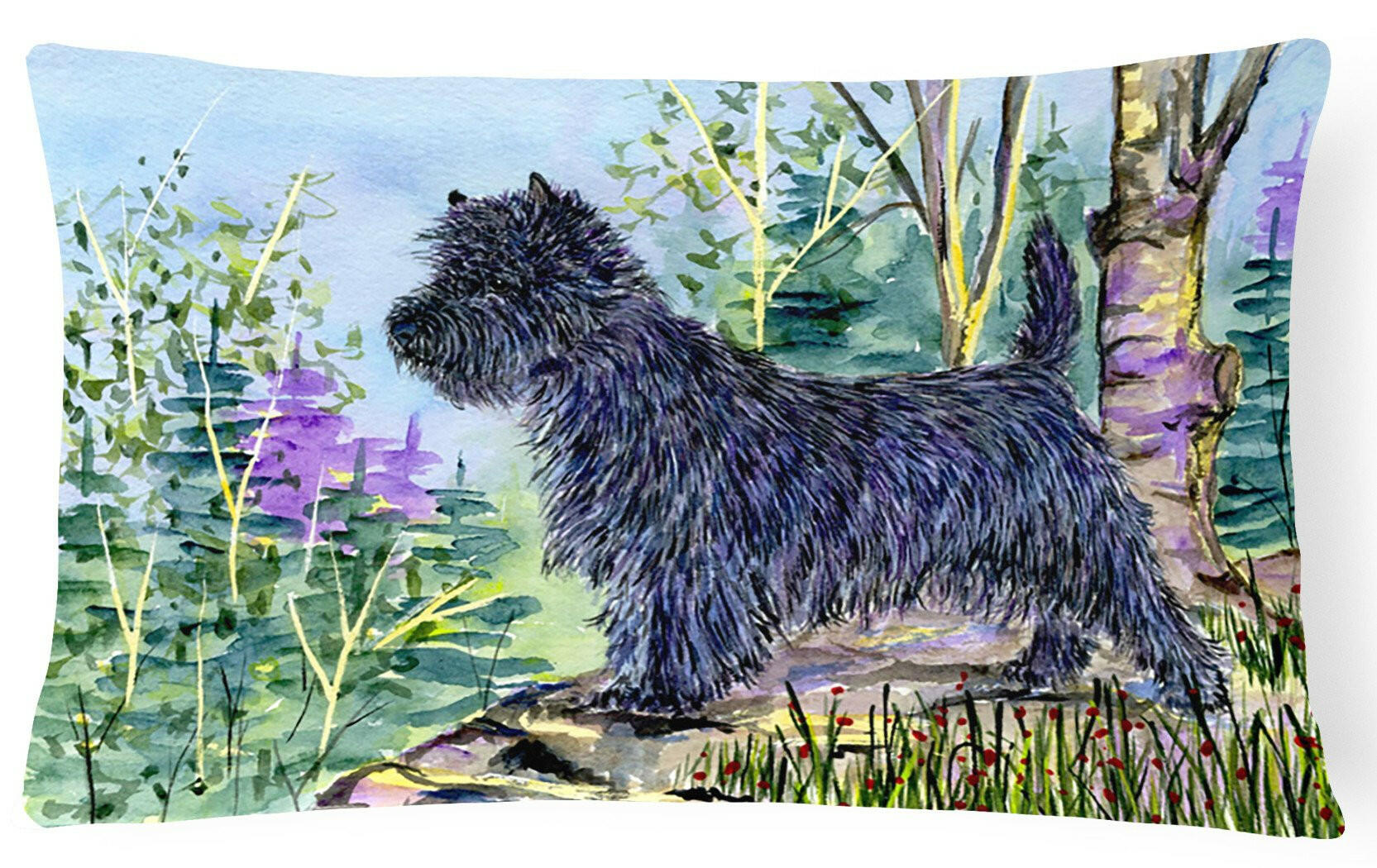 Cairn Terrier Decorative   Canvas Fabric Pillow by Caroline's Treasures