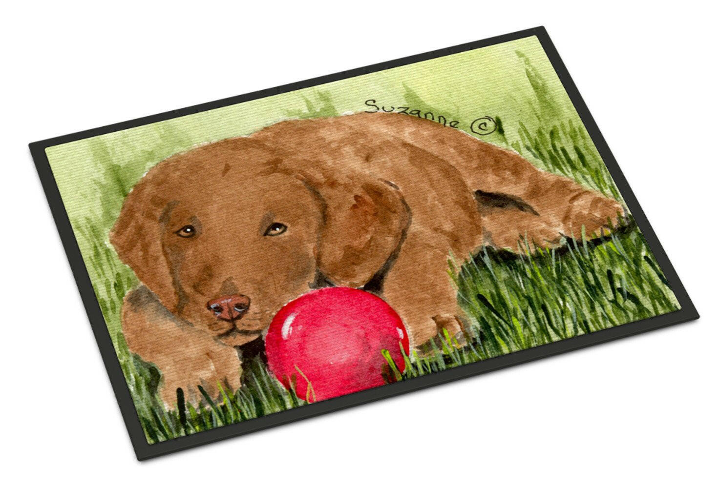 Curly Coated Retriever Indoor Outdoor Mat 18x27 Doormat - the-store.com