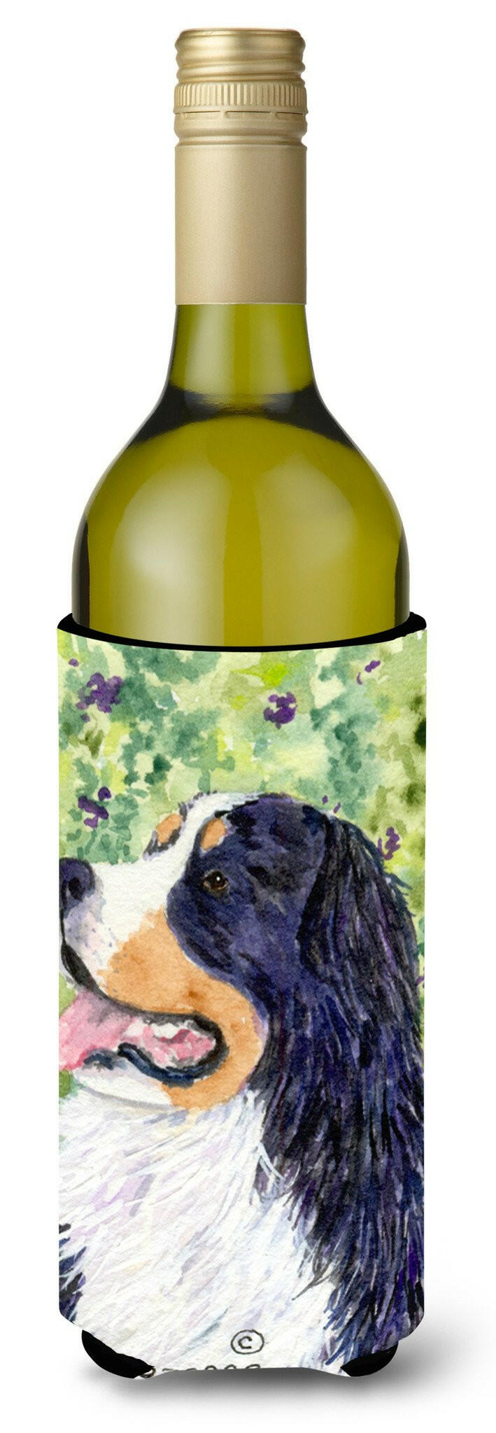 Bernese Mountain Dog Wine Bottle Beverage Insulator Beverage Insulator Hugger SS8706LITERK by Caroline's Treasures