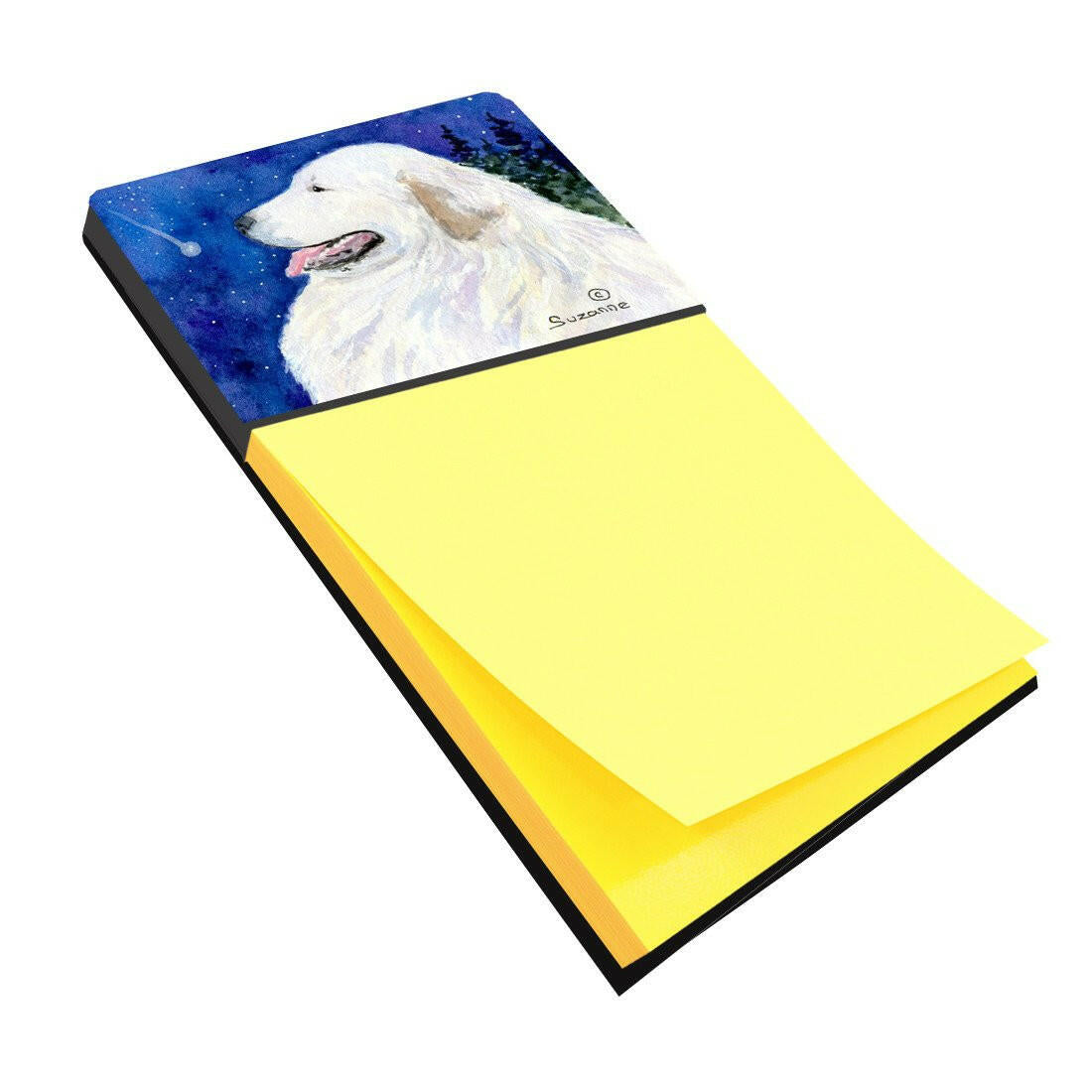 Great Pyrenees Refiillable Sticky Note Holder or Postit Note Dispenser SS8774SN by Caroline's Treasures