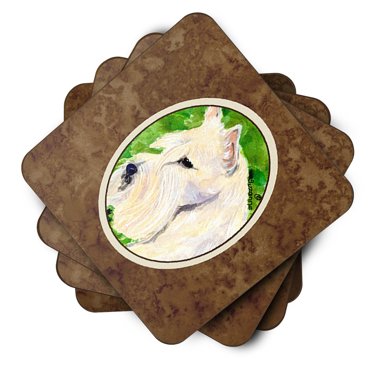 Set of 4 Scottish Terrier Foam Coasters - the-store.com