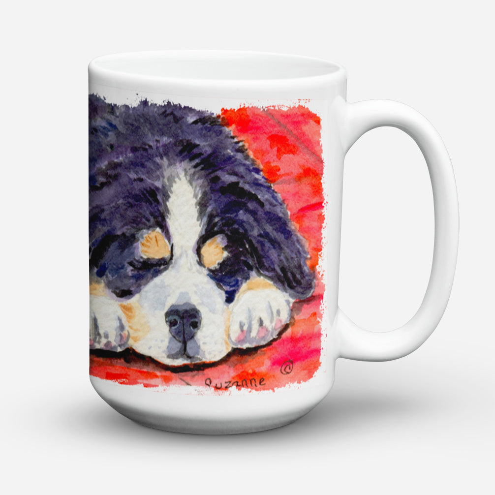 Bernese Mountain Dog Dishwasher Safe Microwavable Ceramic Coffee Mug 15 ounce SS8828CM15