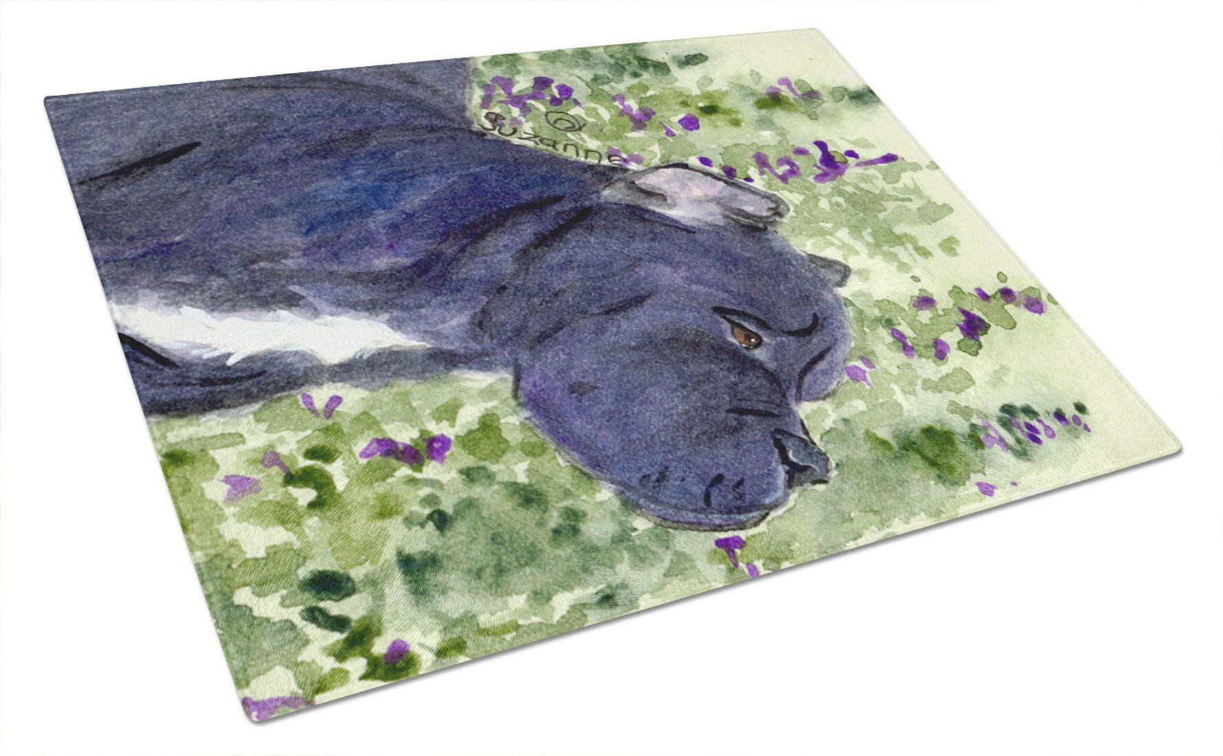 Cane Corso Glass Cutting Board Large by Caroline's Treasures